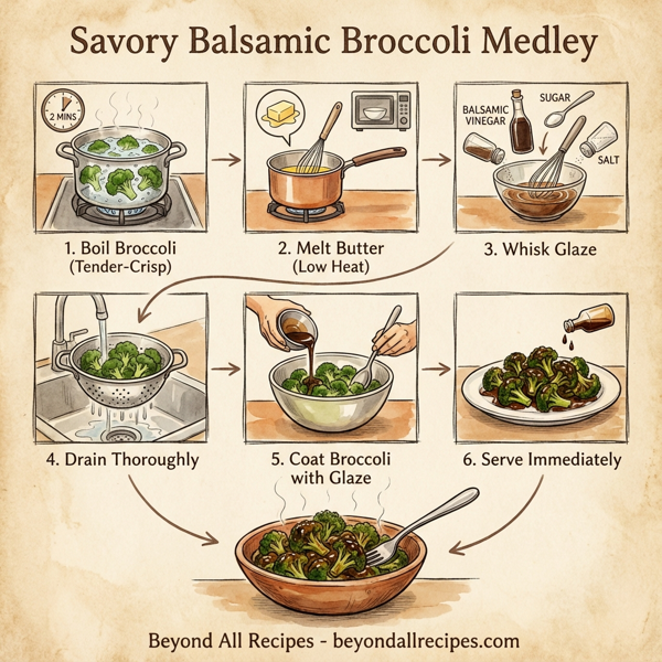 Savory Balsamic Broccoli Medley instructions