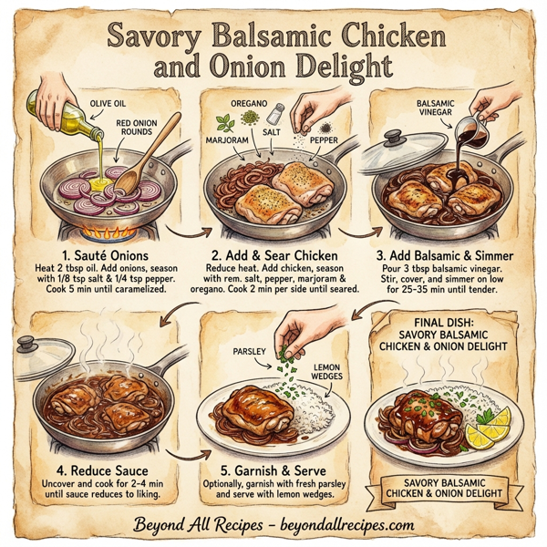 Savory Balsamic Chicken and Onion Delight instructions