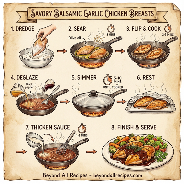 Savory Balsamic Garlic Chicken Breasts instructions