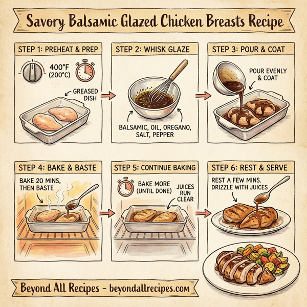 Savory Balsamic Glazed Chicken Breasts instructions