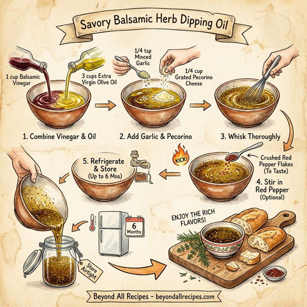 Savory Balsamic Herb Dipping Oil instructions
