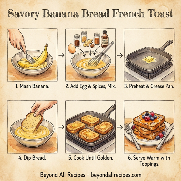 Savory Banana Bread French Toast instructions