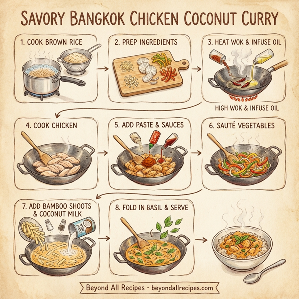 Savory Bangkok Chicken Coconut Curry instructions