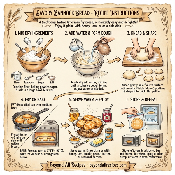 Savory Bannock Bread instructions