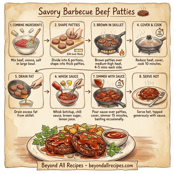 Savory Barbecue Beef Patties instructions