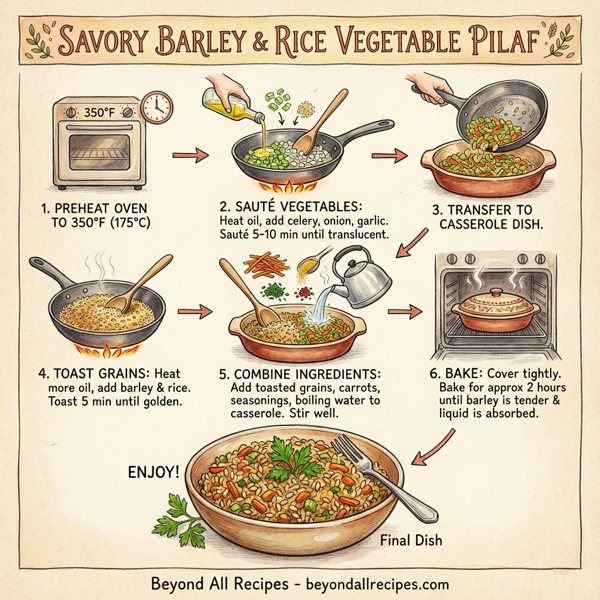 Savory Barley & Rice Vegetable Pilaf instructions