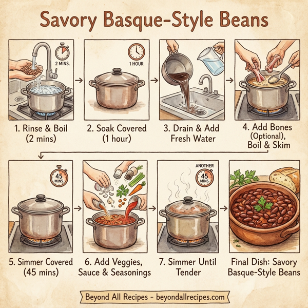 Savory Basque-Style Beans instructions