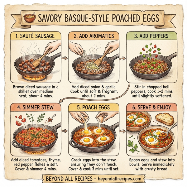 Savory Basque-Style Poached Eggs instructions