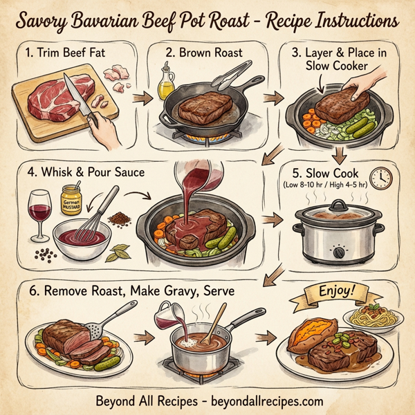 Savory Bavarian Beef Pot Roast instructions