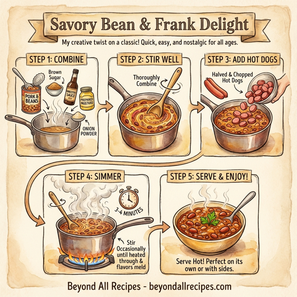 Savory Bean & Frank Delight instructions