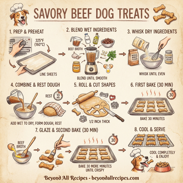 Savory Beef Dog Treats instructions