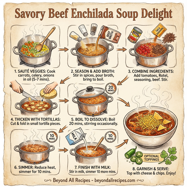 Savory Beef Enchilada Soup Delight instructions