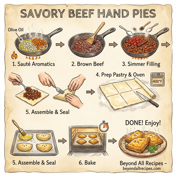 Savory Beef Hand Pies instructions