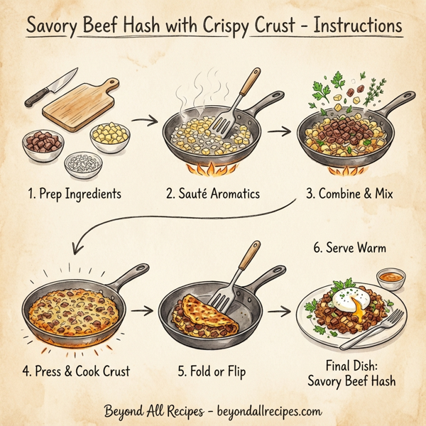 Savory Beef Hash with Crispy Crust instructions