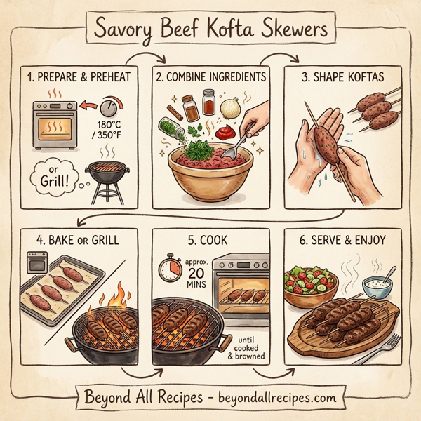 Savory Beef Kofta Skewers instructions