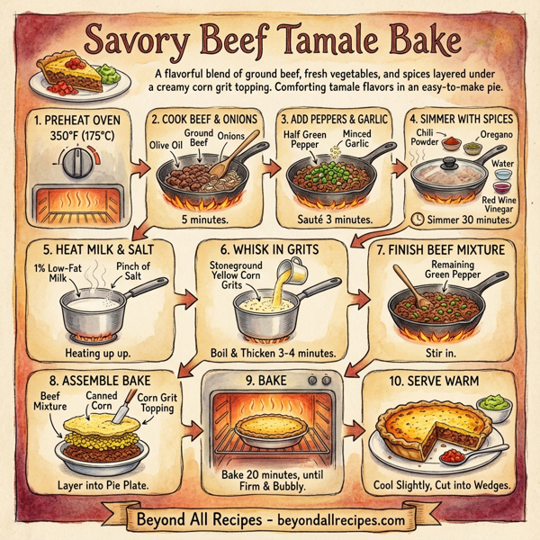 Savory Beef Tamale Bake instructions