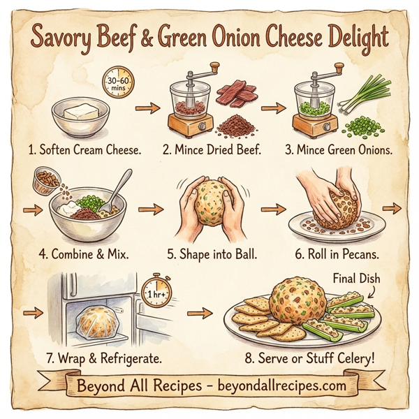 Savory Beef & Green Onion Cheese Delight instructions