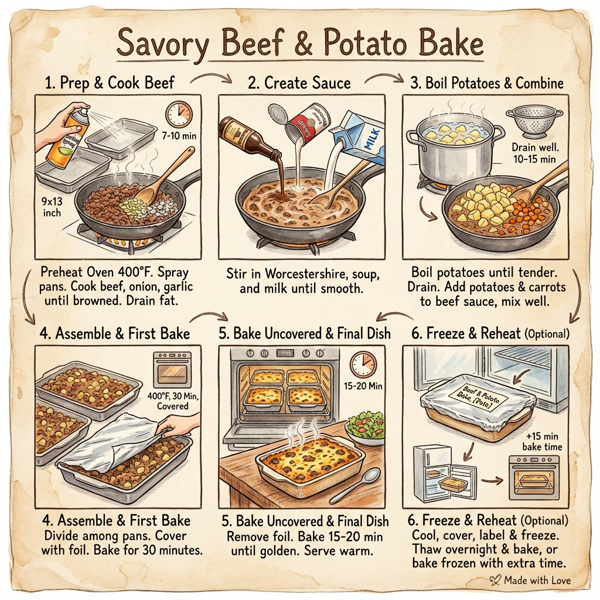 Savory Beef & Potato Bake instructions
