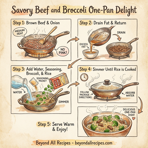 Savory Beef and Broccoli One-Pan Delight instructions