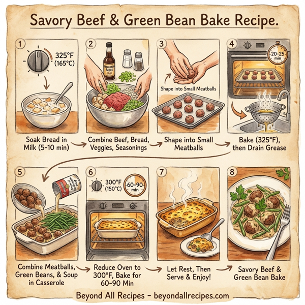 Savory Beef and Green Bean Bake instructions