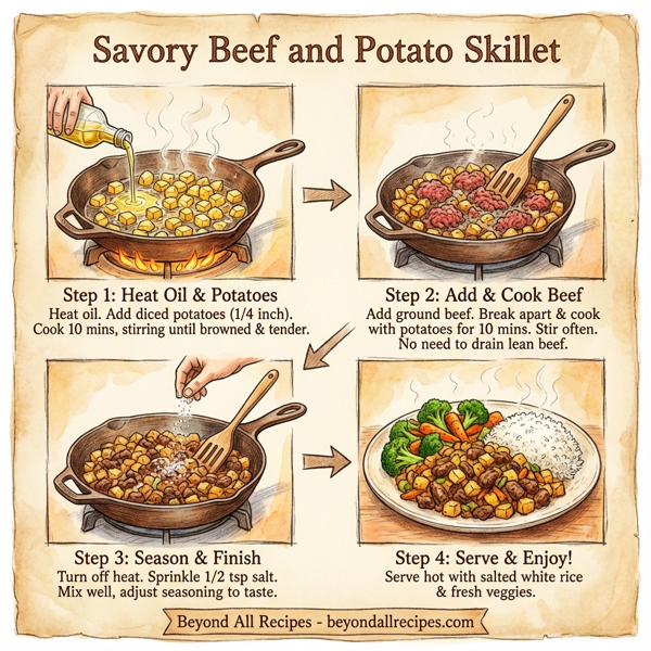 Savory Beef and Potato Skillet instructions