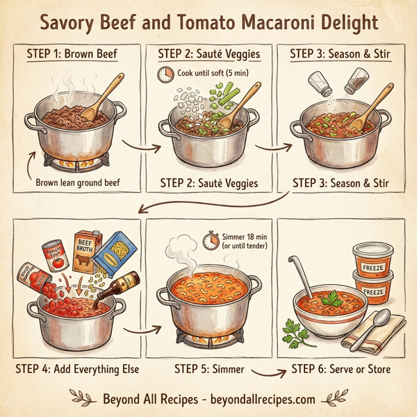 Savory Beef and Tomato Macaroni Delight instructions