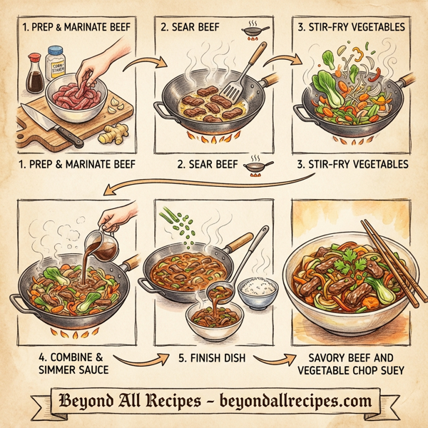 Savory Beef and Vegetable Chop Suey instructions