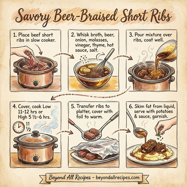 Savory Beer-Braised Short Ribs instructions