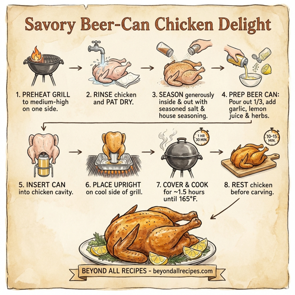 Savory Beer-Can Chicken Delight instructions