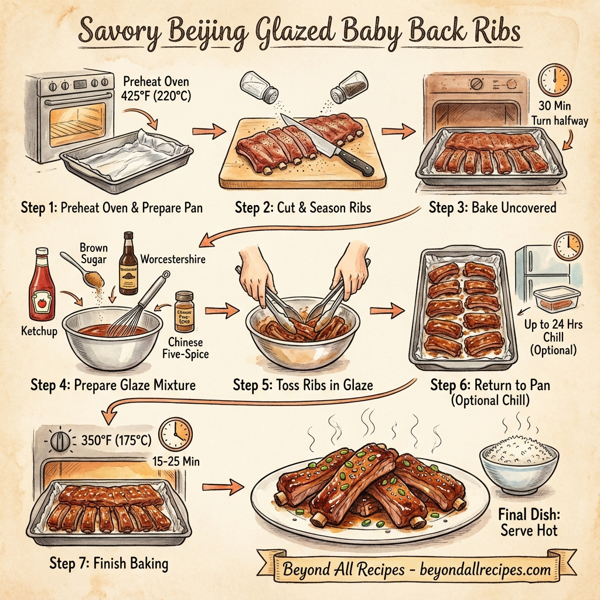 Savory Beijing Glazed Baby Back Ribs instructions