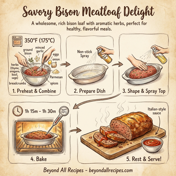 Savory Bison Meatloaf Delight instructions