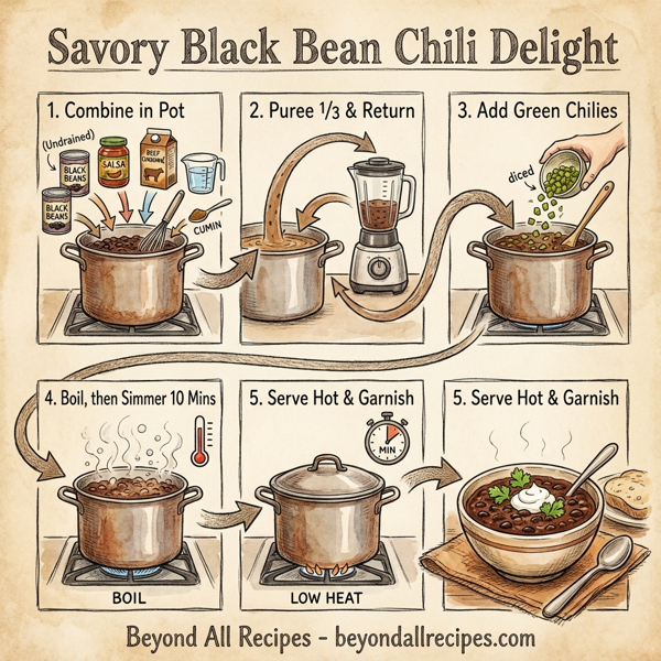 Savory Black Bean Chili Delight instructions
