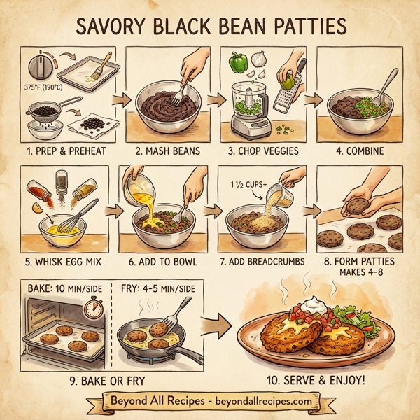 Savory Black Bean Patties instructions
