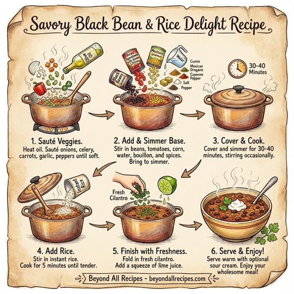 Savory Black Bean & Rice Delight instructions