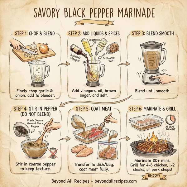 Savory Black Pepper Marinade instructions