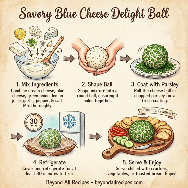 Savory Blue Cheese Delight Ball instructions