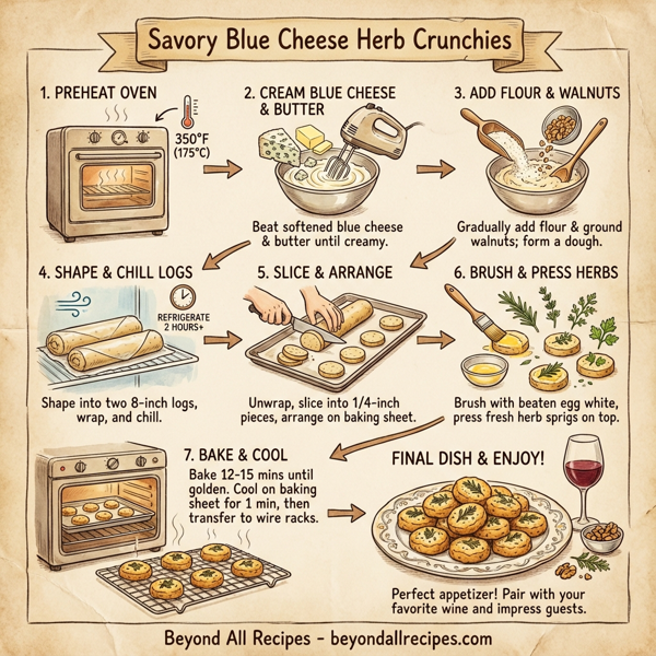 Savory Blue Cheese Herb Crunchies instructions