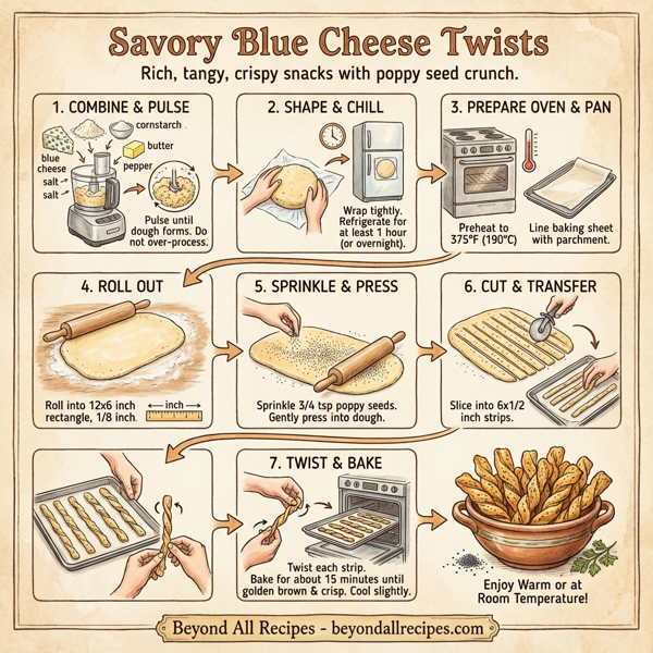 Savory Blue Cheese Twists instructions