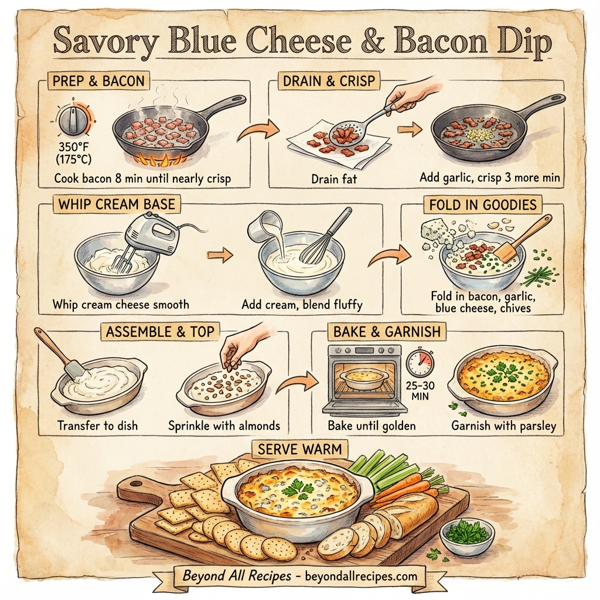 Savory Blue Cheese & Bacon Dip instructions