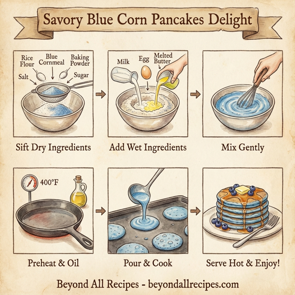 Savory Blue Corn Pancakes Delight instructions