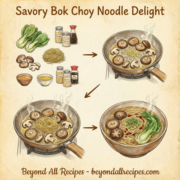 Savory Bok Choy Noodle Delight instructions