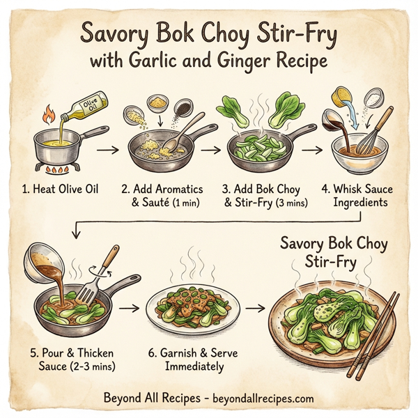 Savory Bok Choy Stir-Fry with Garlic and Ginger instructions