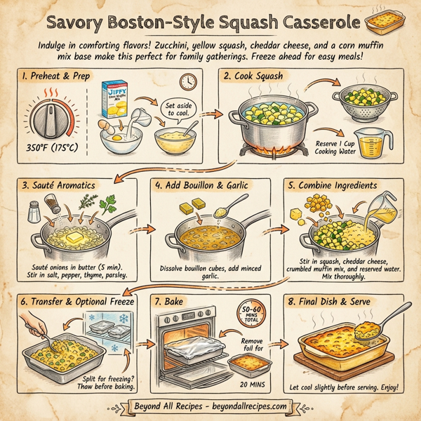 Savory Boston-Style Squash Casserole instructions