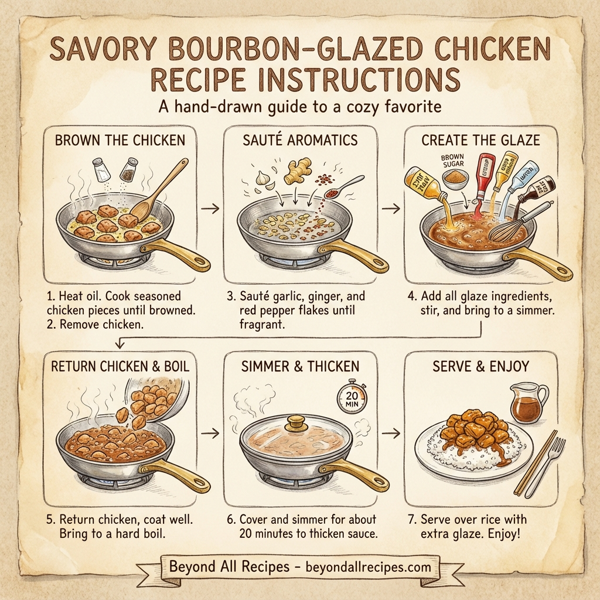 Savory Bourbon-Glazed Chicken instructions