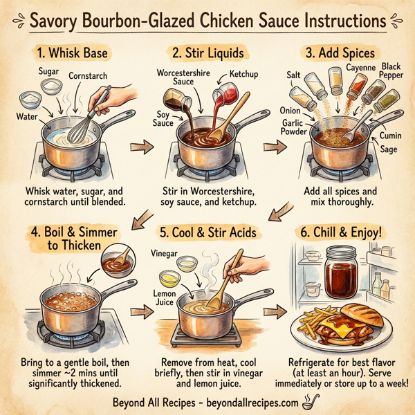 Savory Bourbon-Glazed Chicken Sauce instructions