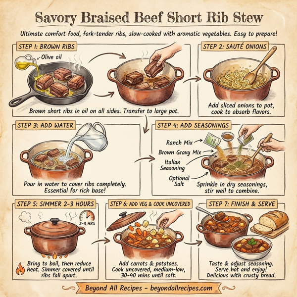 Savory Braised Beef Short Rib Stew instructions