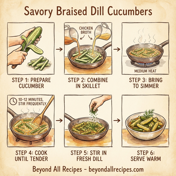 Savory Braised Dill Cucumbers instructions