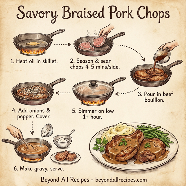 Savory Braised Pork Chops instructions