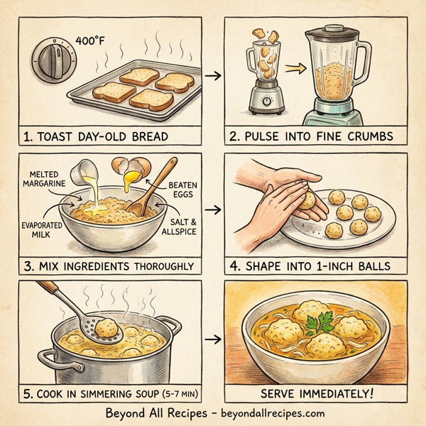 Savory Bread Dumplings for Soup instructions