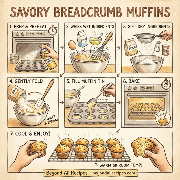 Savory Breadcrumb Muffins with Flavor Boost instructions
